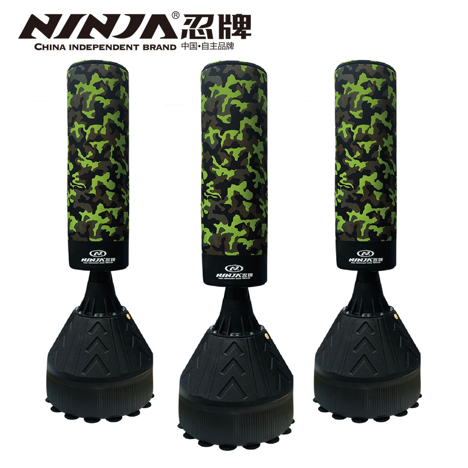忍牌迷彩吸盤拳擊沙袋不倒翁